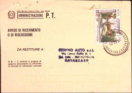 1995-PATRIMONIO CULTURALE Lire 750 Ninfa Cisterna Isolato Su Avviso Ricevimento - 1991-00: Marcophilie