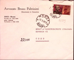 1969-BOITO Lire 50 Isolato Su Busta - 1961-70: Poststempel