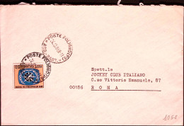 1968-ANNO TURISMO Lire 50 Isolato Su Busta - 1961-70: Poststempel