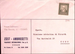 1961-ROMAGNOSI Lire 30 Isolato Su Busta - 1961-70: Poststempel
