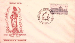 1962-India 100 Alta Corte/Bombay Fdc - FDC