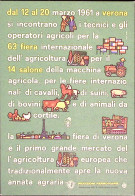 1961-63 Fiera Intern. Agricoltura/Verona (19.3) Annullo Speciale E Lineare Su Ca - 1961-70: Poststempel