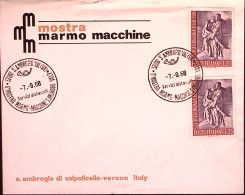 1968-6 Mostra Marmo-Macchine/S.Ambrogio Valpolicella (7.9) Annullo Speciale Su B - 1961-70: Poststempel