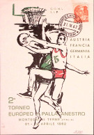 1962-2 Torneo Europeo Pallacanestro/Montecatini Terme (21.4) Annullo Speciale Su - 1961-70: Poststempel