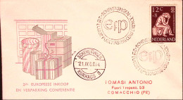1960-OLANDA 2 Congresso Europeo Acquirenti/Scheveniningen (21.4) Annullo Special - Marcophilie