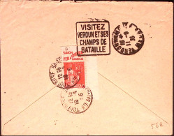 1955-Francia C.50 Con Pubblicita' Savon Fer A Cheval Al Verso Di Busta - Briefe U. Dokumente