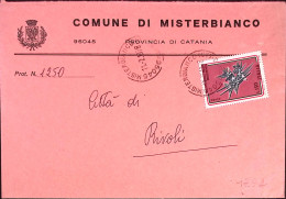1976-30 RESISTENZA Lire 150 Isolato Su Busta Misterbianco (11.2) - 1971-80: Poststempel