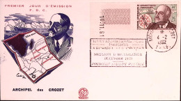 1962-T.A.A.F. Installazione Stazione Arcipelago Di Crozet Annullo Speciale (4.2) - FDC