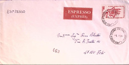 1976-STATI GENERALI Lire 500 Isolato Su Busta Espresso - 1971-80: Marcophilia