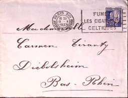 1937-Francia Parigi (13,10) + Fumate I Sigari "Celtiques" Annullo Meccanico Su B - Briefe U. Dokumente
