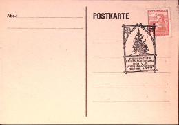 1937-AUSTRIA Francobolli Natale Annullo Speciale (13.12) Su Cartolina Affrancata - Sonstige & Ohne Zuordnung