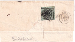 1862 PONTIFICIO B. 2 (2) Su Largo Frammento - Papal States