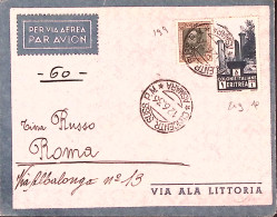 1936-CONCENTR SUSS P.M./ASMARA (12.6.36) Su Busta Via Aerea Affrancata Eritrea - Eritrea