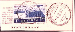 1937-Posta Militare 108 C.2 (2.8) Su Polizz. Vaglia Con Francobollo Agg. Eritrea - Erythrée