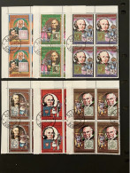 Guinea Bissau 1978 - 100 Years Rowland Hill Death Stamps Set Block Four CTO - Guinea-Bissau