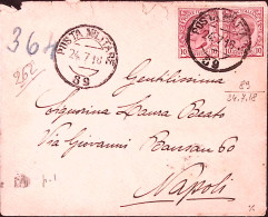 1918-Posta Militare/89 C.2 (24.7) Su Busta, Al Verso Tondo Ufficio Sanita' 51^ D - War 1914-18