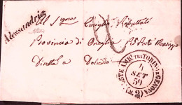 1858-SARDEGNA Alessandria Cors. Stazione Su Lettera Poste Ambul. Torino-Genova/( - Zonder Classificatie