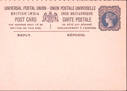 1900circa-India Cartolina Postale A.1,5 Nuova, Piccoli Difetti Di Conservazione - Other & Unclassified