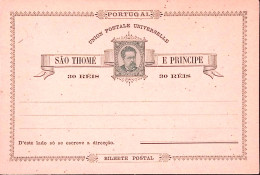 1910circa-SAO THOME' E PRINCIPE CP R.30 Nuova, Piccoli Difetti Di Conservazione - Sao Tome And Principe