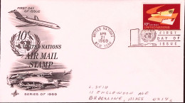 1969-NAZIONI UNITE PA C.10 Fdc - FDC