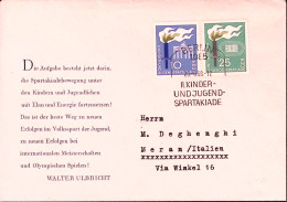 1968-GERMANIA DDR II^Spartachiadi Giovanili/Berlino (28.6.68) Ann. Spec. Su Bust - Lettres & Documents