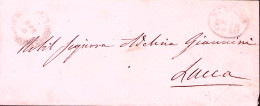 1856-STRADA FERRATA LEOPOLDA (4.04) E Cmi 15 In Ovale Su Bustina - Non Classés