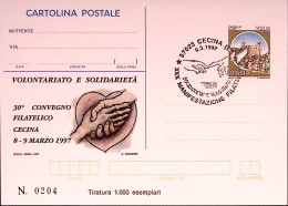 1997-CECINA Cartolina Postale IPZS Lire 750 Ann Spec - Entiers Postaux