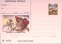 1997-PIACENZA Cartolina Postale IPZS Lire 750 Nuova - Stamped Stationery