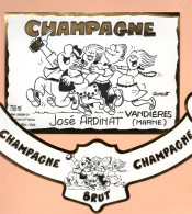 Etiquette De Champagne  "   ARDINAT   "farandole - Champagner