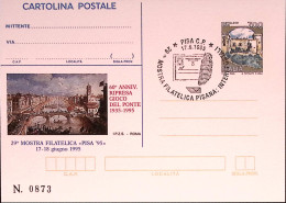 1995-PISA-GIOCO PONTE Cartolina Postale IPZS Lire 700 Annullo Speciale Fdc - FDC