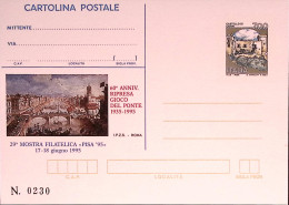 1995-PISA-GIOCO PONTE Cartolina Postale IPZS Lire 700 Nuova - Postwaardestukken
