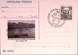 1995-PISA-REP. MARINARE Cartolina Postale IPZS Lire 700 Con Ann Spec - Ganzsachen