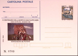 1995-S FILIPPO NERI Cartolina Postale IPZS Lire 700 Nuova - Stamped Stationery