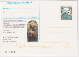 1995-PADOVA SANT'ANTONIO VIII^NASCITA ANGELI Cartolina Postale IPZS Lire 700 Nuo - Stamped Stationery
