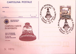 1994-LIONS ROVERETO Cartolina Postale IPZS Lire 700 Con Ann Spec - Entiers Postaux
