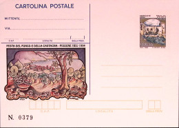 1994-FUNGHI E CASTAGNE Cartolina Postale IPZS Lire 700 Nuova - Postwaardestukken