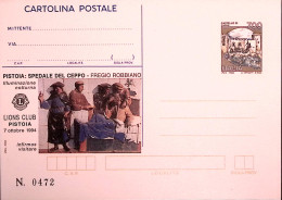 1994-LIONS PISTOIA Cartolina Postale IPZS Lire 700 Nuova - Postwaardestukken