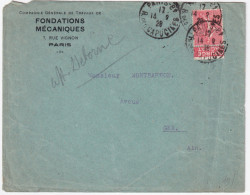 1928-Francia C.5 Con Appendice Pubblicitario Parigi (14.8) - Lettres & Documents
