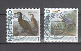 Nederland Persoonlijke Zegels: Vogels, Bird: Aalscholver + Blauwe Reiger,  Cormorant + Blue Heron,   Gestempeld - Oblitérés