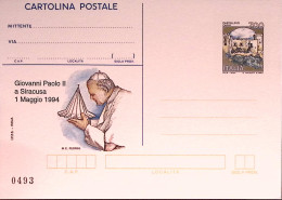 1994-PAPA A SIRACUSA Cartolina Postale IPZS Lire 700 Nuova - Entiers Postaux