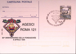 1994-AGESCI ROMA 121 Cartolina Postale IPZS Lire 700 Con Ann Spec - Entiers Postaux
