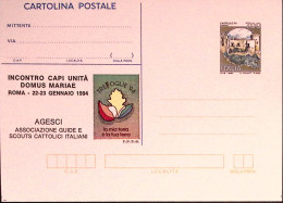 1994-AGESCI DOMUS MARIAE Cartolina Postale IPZS Lire 700 Nuova - Postwaardestukken