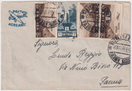 1938-ERITREA Lire 1 E PA 3 C.50 Su Busta Via Aerea Addis Abeba (3.11) - Eritrea