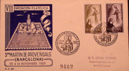 1957-SPAGNA Espos. Filatelia/S.Martin De Provensals (14.11) Ann. Spec - Storia Postale