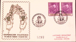 1959-SPAGNA Espos. Filatelia/Sta Cruz De Tenerife (1.5) Ann. Spec. - Covers & Documents