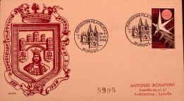 1958-SPAGNA Espos. Filatelia/Burgos (28.6) Ann. Spec. - Cartas & Documentos