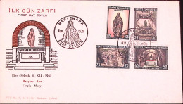 1962-TURCHIA Casa Della Vergine A Efeso Serie Cpl. (1630/3) Fdc - Covers & Documents