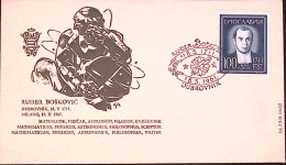 1961-Jugoslavia R. Boskovic Matematico E Astronomo (826) Fdc - Briefe U. Dokumente