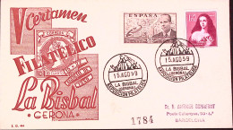 1959-SPAGNA Mostra Filatelica La Bisbal (15.8) Ann. Spec. - Covers & Documents