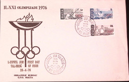 1976-MALTA Olimpiadi Montreal Serie Cpl. (524/6) Fdc - Malta